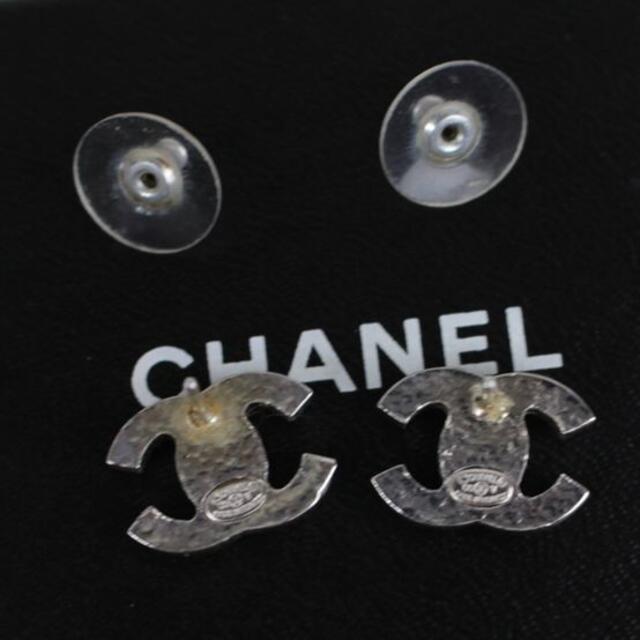 シャネル ピアス CHANEL ココマーク ラインストーン　シルバー　o662