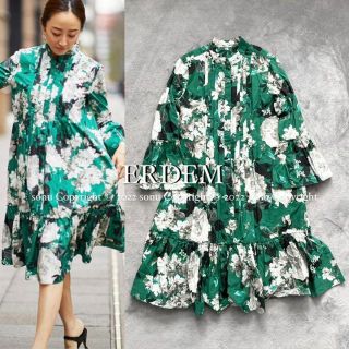 アーデム(Erdem)の神崎恵 着用2020SS ERDEMアーデム 花柄フローラル ドレス ワンピース(ひざ丈ワンピース)