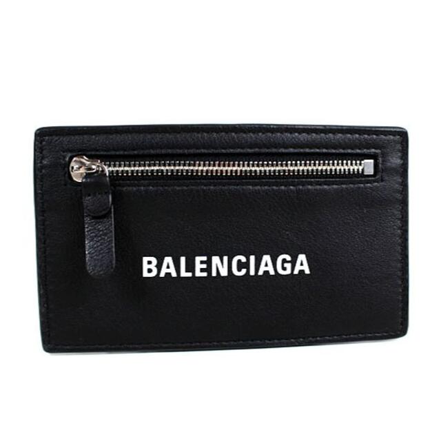 Balenciaga(バレンシアガ)のバレンシアガ　カードケース　カード入れ　コインケース　財布　黒　ブラック　極美品 レディースのファッション小物(名刺入れ/定期入れ)の商品写真