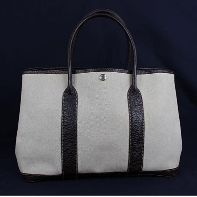 エルメス トートバッグ　ハンドバッグ　ガーデンパーティPM HERMES ブラウ