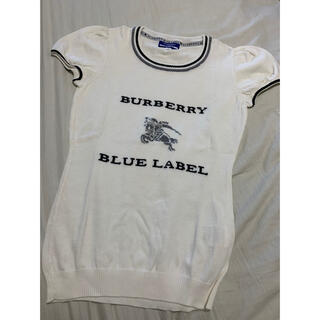 バーバリーブルーレーベル(BURBERRY BLUE LABEL)のkmpd様専用  綿100％ BURBERRY 半袖 38(ニット/セーター)