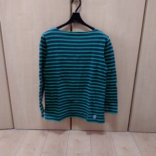 オーシバル(ORCIVAL)の値下げ!ORCIVALバスクシャツ緑紺ボーダーロンT(Tシャツ(長袖/七分))