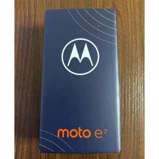 モトローラ(Motorola)の【新品・未開封】MOTOROLA moto e7 Mineral Grey(スマートフォン本体)