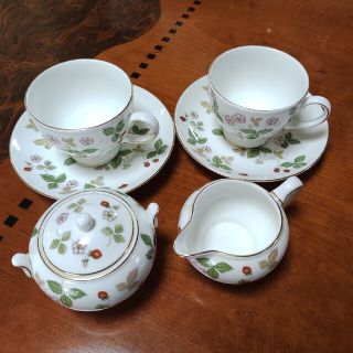 ウェッジウッド(WEDGWOOD)のウェッジウッド　ワイルドストロベリー4点セット(食器)