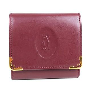 カルティエ(Cartier)のカルティエ　コインケース　小銭入れ　ボルドー　美品　o846 【中古】(コインケース/小銭入れ)