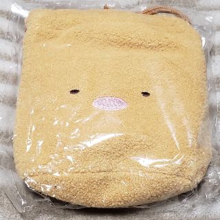 サンエックス(サンエックス)のすみっコぐらし　とんかつ　巾着　ポーチ(キャラクターグッズ)