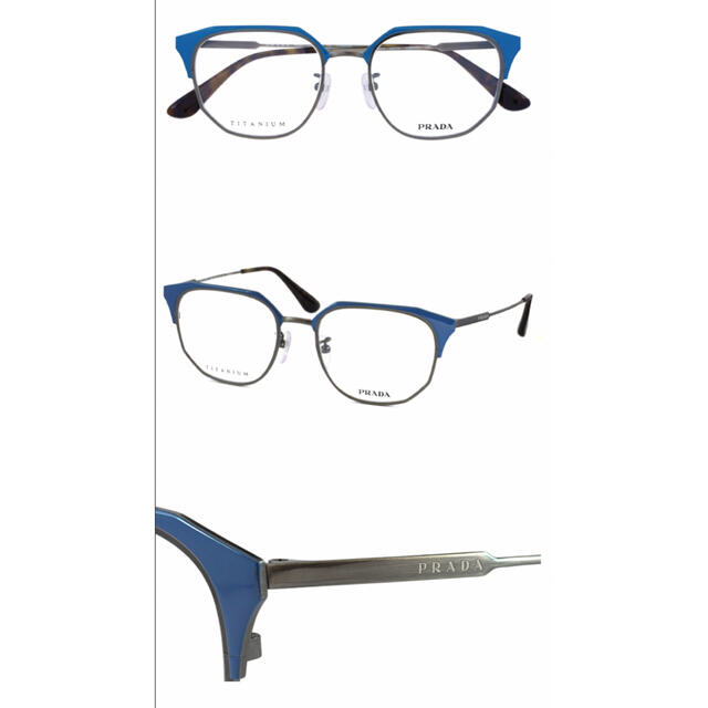 PRADA(プラダ)の新品 PRADA プラダ メガネ 眼鏡 フレーム アイウェア 66%OFF送料込 メンズのファッション小物(サングラス/メガネ)の商品写真
