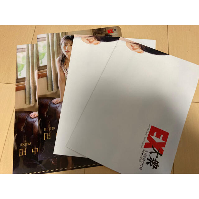 HKT48(エイチケーティーフォーティーエイト)のEX大衆　2月号　田中美久　雑誌1冊&付録ポスター２枚＆付録クリアファイル２枚 エンタメ/ホビーの雑誌(アート/エンタメ/ホビー)の商品写真