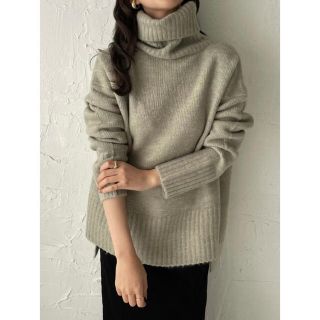 カスタネ(Kastane)のover turtle knit オーバータートルニット　Erme(ニット/セーター)