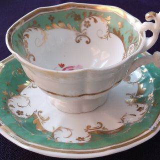 ミントン(MINTON)の1830年頃のカップ&ソウサー(陶芸)