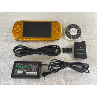 プレイステーションポータブル(PlayStation Portable)のレアカラー　PSP-3000  ブライトイエロー(携帯用ゲーム機本体)