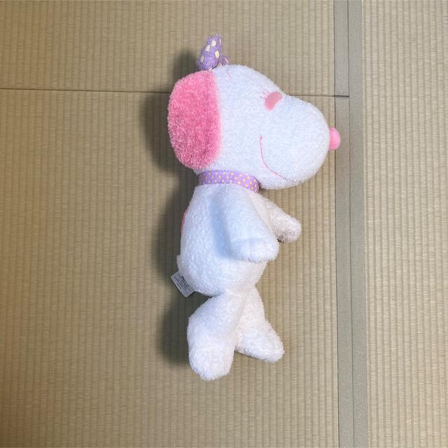 SNOOPY(スヌーピー)のスヌーピー  ぬいぐるみ　アミューズメント　ピンク×紫ドット エンタメ/ホビーのおもちゃ/ぬいぐるみ(ぬいぐるみ)の商品写真