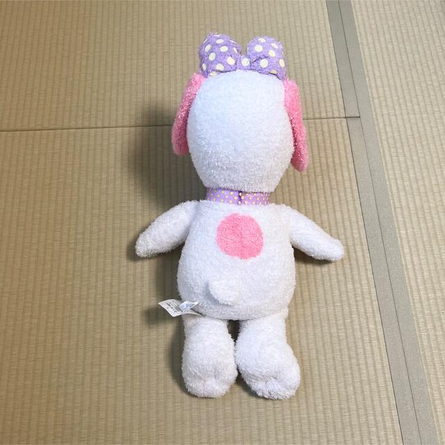 SNOOPY(スヌーピー)のスヌーピー  ぬいぐるみ　アミューズメント　ピンク×紫ドット エンタメ/ホビーのおもちゃ/ぬいぐるみ(ぬいぐるみ)の商品写真