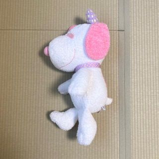 スヌーピー(SNOOPY)のスヌーピー  ぬいぐるみ　アミューズメント　ピンク×紫ドット(ぬいぐるみ)