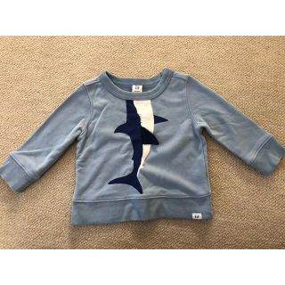 ベビーギャップ(babyGAP)の【Baby GAP】サメさん長袖トレーナー➕半袖Tシャツ【サイズ80】(トレーナー)