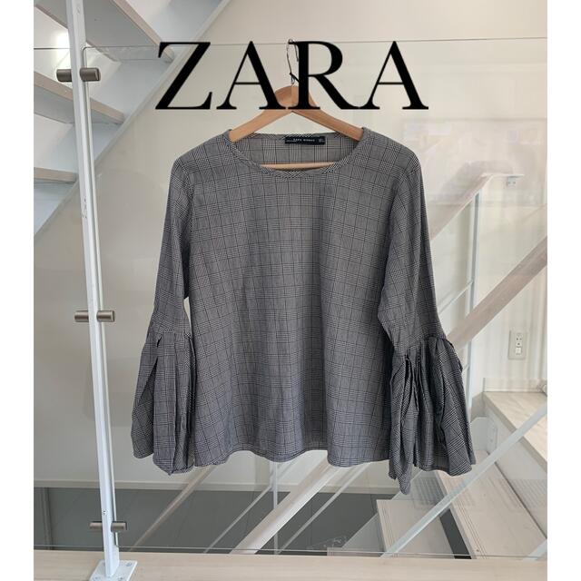 ZARA(ザラ)のZARA❤️フレアスリーブシャツ レディースのトップス(シャツ/ブラウス(半袖/袖なし))の商品写真