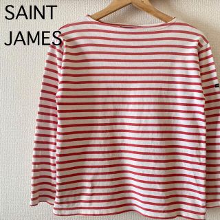 セントジェームス(SAINT JAMES)のSAINT JAMES セントジェームス　ボーダーTシャツ　バスクシャツ　ピンク(カットソー(長袖/七分))