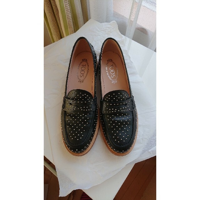 値下げ【美品】TOD'S スタッズローファー