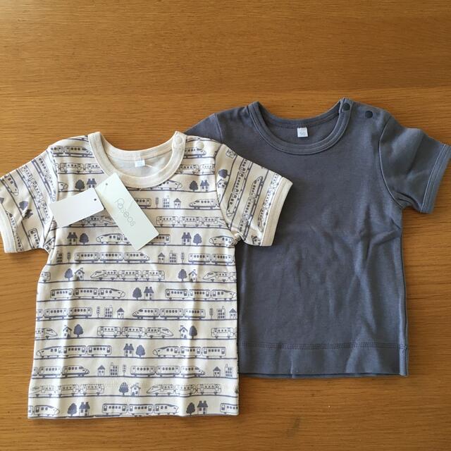 【新品未使用】Tシャツ 半袖 2枚セット 90サイズ キッズ/ベビー/マタニティのキッズ服男の子用(90cm~)(Tシャツ/カットソー)の商品写真