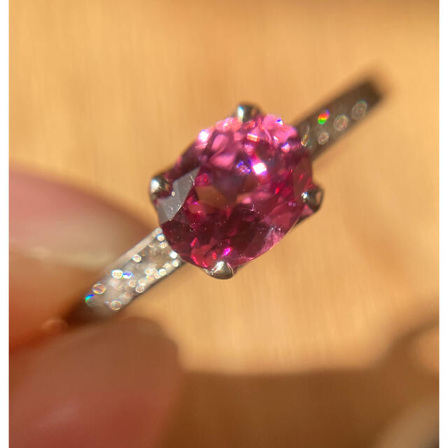 ⭐️光を帯びた際の輝きが魅力⭐️ピンクスピネル　リング　0.75ct レディースのアクセサリー(リング(指輪))の商品写真