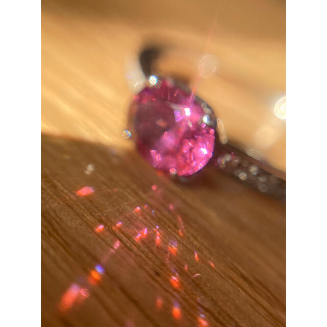 ⭐️光を帯びた際の輝きが魅力⭐️ピンクスピネル　リング　0.75ct