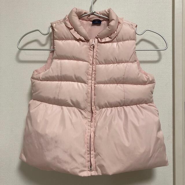 GAP Kids(ギャップキッズ)のGAPキッズ ダウンベスト ベビーピンク キッズ/ベビー/マタニティのキッズ服女の子用(90cm~)(ジャケット/上着)の商品写真