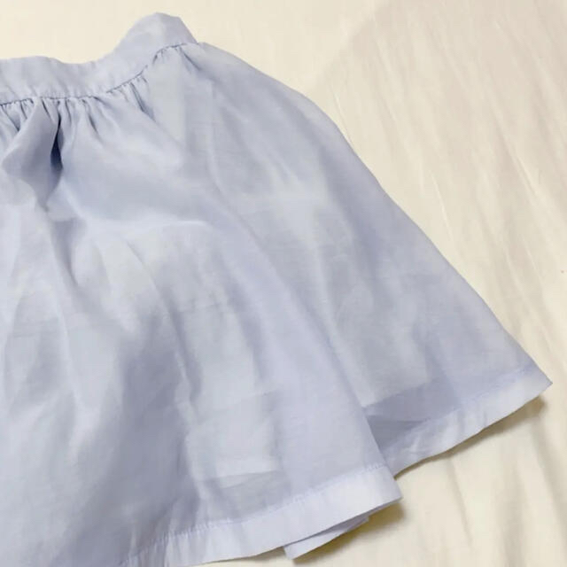 titty&Co. ティティアンドコー スカート 水色 フレア 春物 ブルー レディースのスカート(ひざ丈スカート)の商品写真