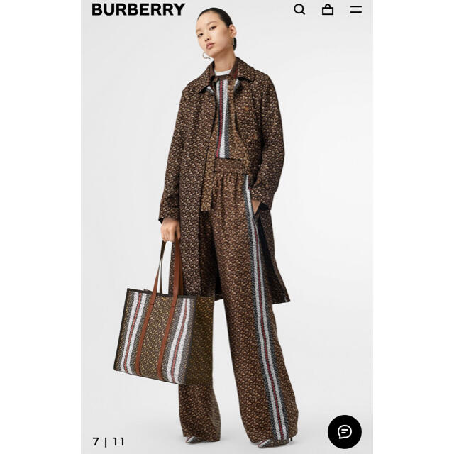 BURBERRY(バーバリー)のバーバリー　モノグラム　トートバッグ　美品 レディースのバッグ(トートバッグ)の商品写真