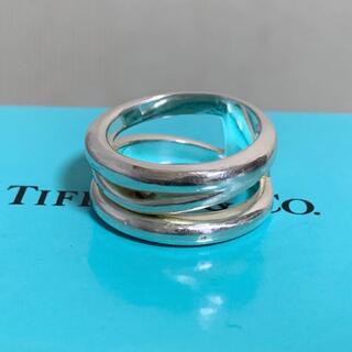 Tiffany & Co. - 希少 ティファニー リング 指輪 ダイアゴナル ヴィンテージ 925 約11号