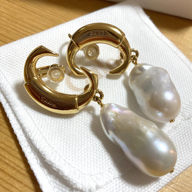 クロエ　ダーシー ピアス パール装飾　美品