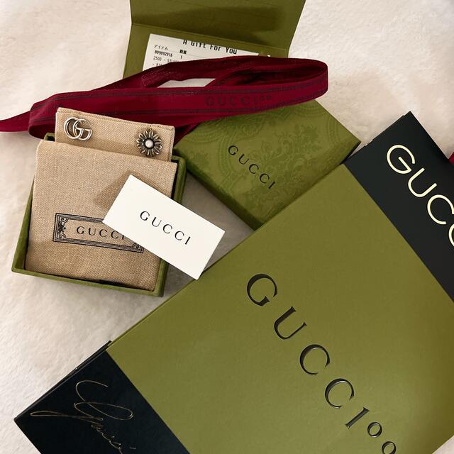Gucci(グッチ)の最終値下げ　GUCCI ピアス　ダブルG フラワー　 レディースのアクセサリー(ピアス)の商品写真