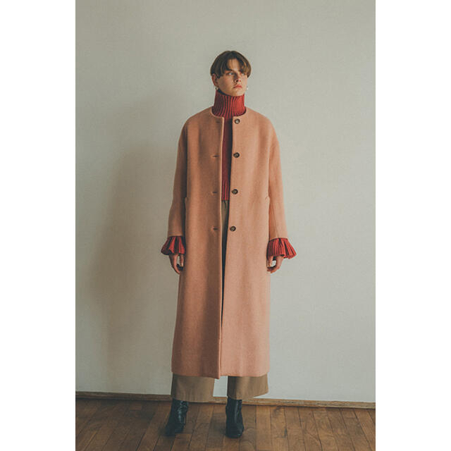 STUDIOUS(ステュディオス)のCOLLORLESS WOOL COCOON COAT レディースのジャケット/アウター(ロングコート)の商品写真