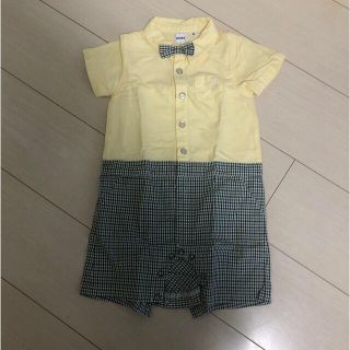 シップスキッズ(SHIPS KIDS)のSHIPSベビー服 半袖ロンパース80cm 男の子 フォーマル 結婚式(ロンパース)