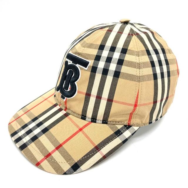 見事な創造力 BURBERRY - バーバリー モノグラム ヴィンテージチェック ベースボールキャップ 帽子 キャップ