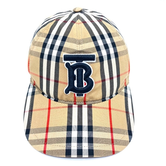バーバリー モノグラム ヴィンテージチェック ベースボールキャップ 帽子