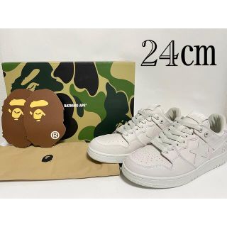 アベイシングエイプ(A BATHING APE)の【新品】24㎝　A BATHING APE BAPE SK8 STA#9ホワイト(スニーカー)