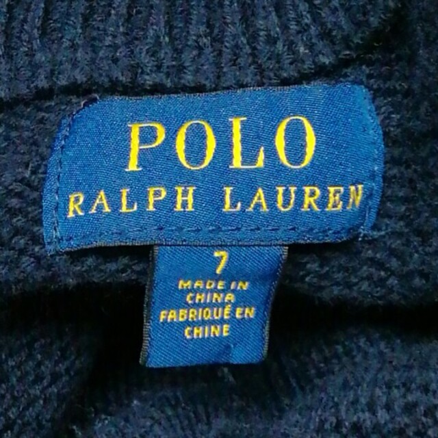 POLO RALPH LAUREN(ポロラルフローレン)のPOLO RALPH LAUREN ラルフローレン ニット セーター ネイビー キッズ/ベビー/マタニティのキッズ服男の子用(90cm~)(ニット)の商品写真