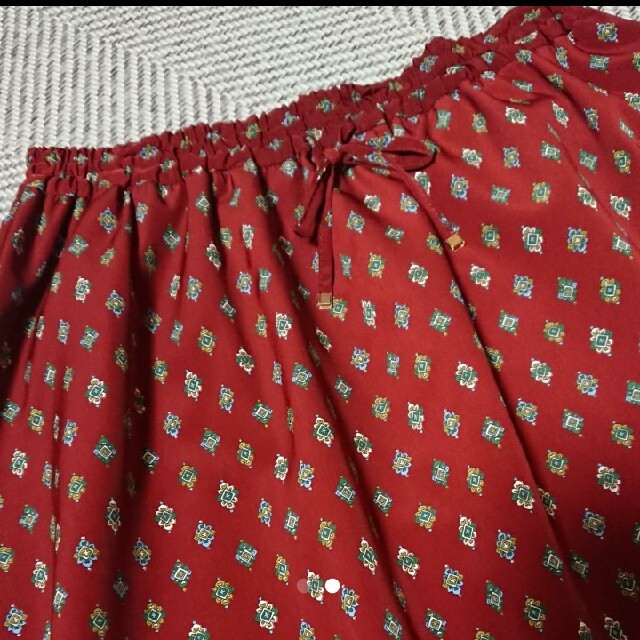 Techichi(テチチ)のテチチ ペイズリー柄 スカート レディースのスカート(ひざ丈スカート)の商品写真