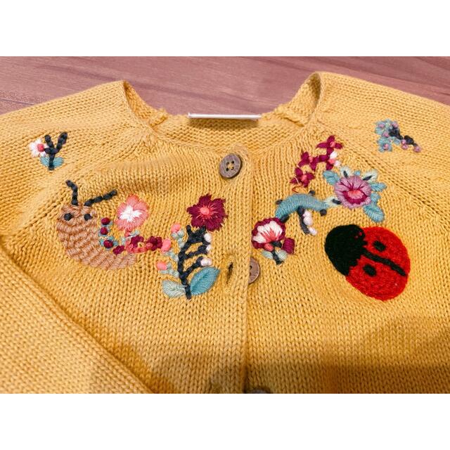 NEXT(ネクスト)のnext ネクスト 刺繍 カーディガン キッズ/ベビー/マタニティのベビー服(~85cm)(カーディガン/ボレロ)の商品写真