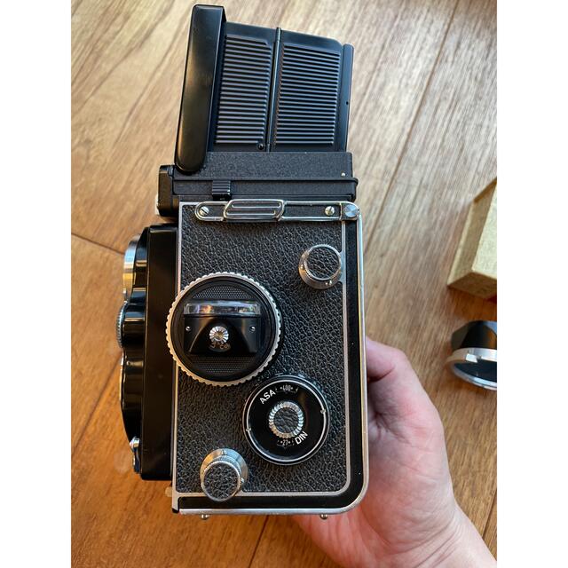 オーバーホール済み美品　フード付き　Rolleiflex 3.5F スマホ/家電/カメラのカメラ(フィルムカメラ)の商品写真