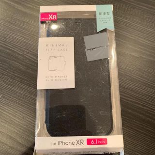 エレコム(ELECOM)の#エレコム#iPhone XR#ソフトケース フラップ付#ブラック(モバイルケース/カバー)