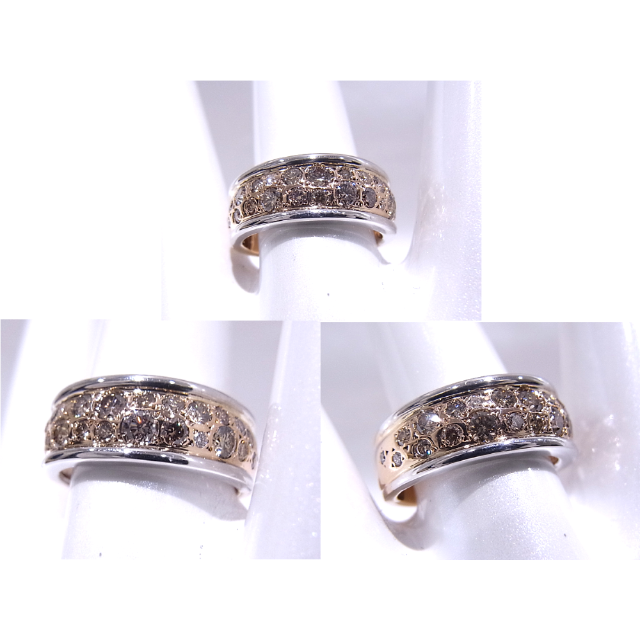 カシケイ Kashkey　メランジェ　ダイヤ0.85ct　K18PG/WG レディースのアクセサリー(リング(指輪))の商品写真