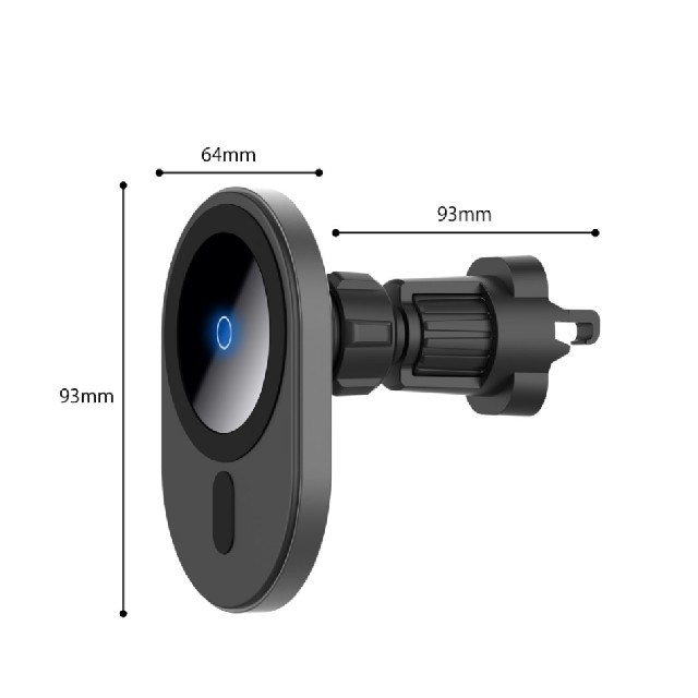 車載ホルダーワイヤレス充電器（マグネット式） 自動車/バイクの自動車(車内アクセサリ)の商品写真
