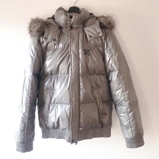 極美品 XL ARMANI EXCHANGE ダウンジャケット カモフラージュ