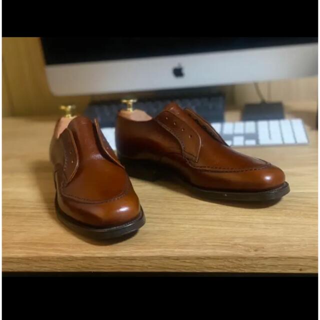 Alden(オールデン)の【一度のみ着用　美品】ALDEN 旧ロゴ 7 1/2B 24.5〜25cm メンズの靴/シューズ(ドレス/ビジネス)の商品写真