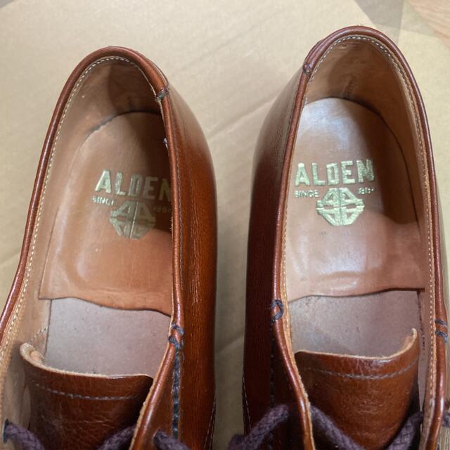 Alden(オールデン)の【一度のみ着用　美品】ALDEN 旧ロゴ 7 1/2B 24.5〜25cm メンズの靴/シューズ(ドレス/ビジネス)の商品写真