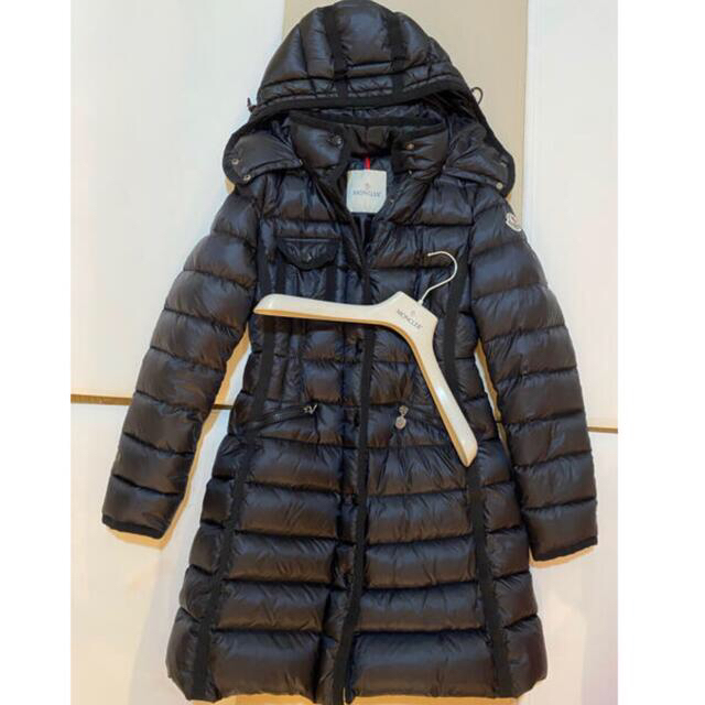 MONCLER(モンクレール)のMONCLER エルミンヌ  00  ダウンジャケット ブラック レディースのジャケット/アウター(ダウンジャケット)の商品写真