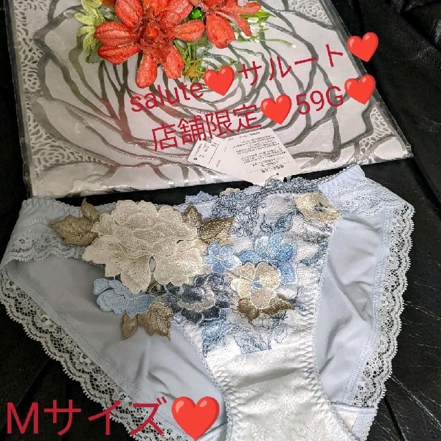 つやあり 期間限定値下 ワコール サルート 店舗限定 59G サックス