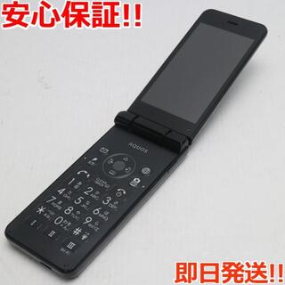 シャープ(SHARP)の美品 Y!mobile 602SH AQUOS ケータイ2 ブラック (携帯電話本体)