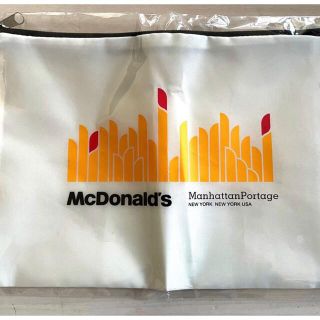 マクドナルド(マクドナルド)のマクドナルドポーチ　ポーチ　白　ポテト(ノベルティグッズ)